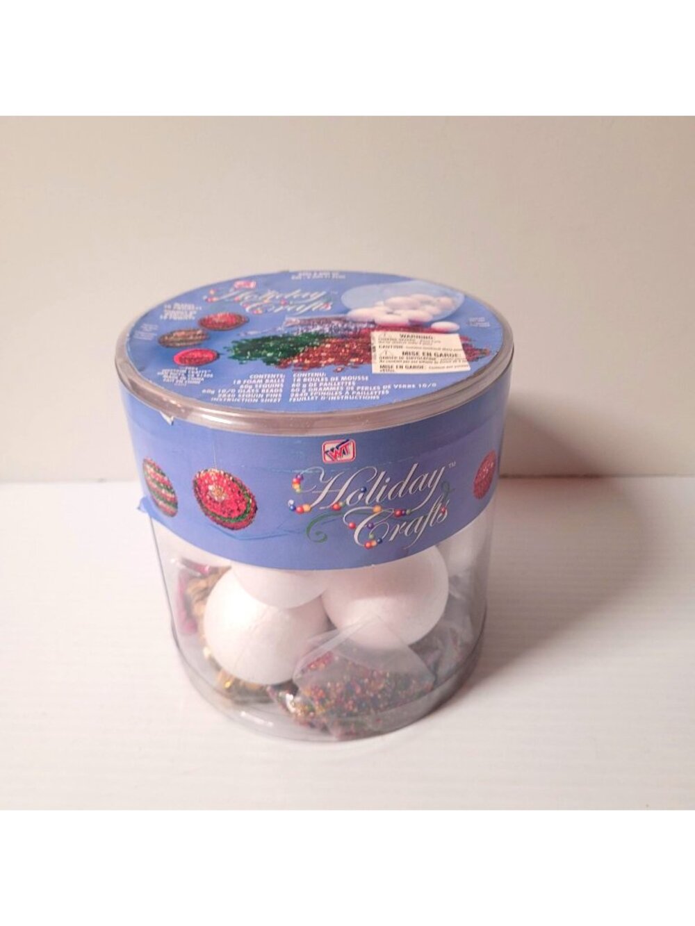 Westrim Crafts Foam Ball Ornament Kit With Sequins & Beads For 18 Projects 2004